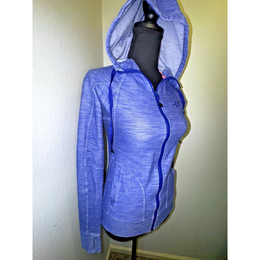 The North Face Women's Kirata Full Zip Hoodie Heathered Blue Size XS - Picture 2 of 6